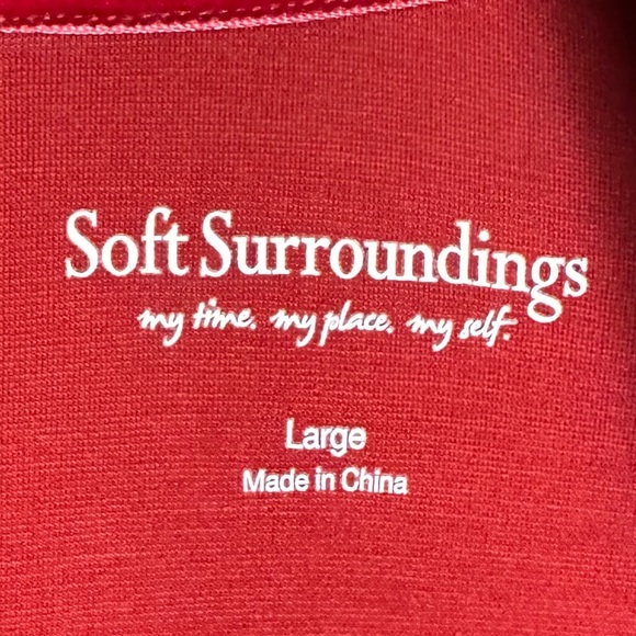 Soft Surroundings Lagia Elegant Dark Red Knit Maxi Dress Size Large - Picture 6 of 9